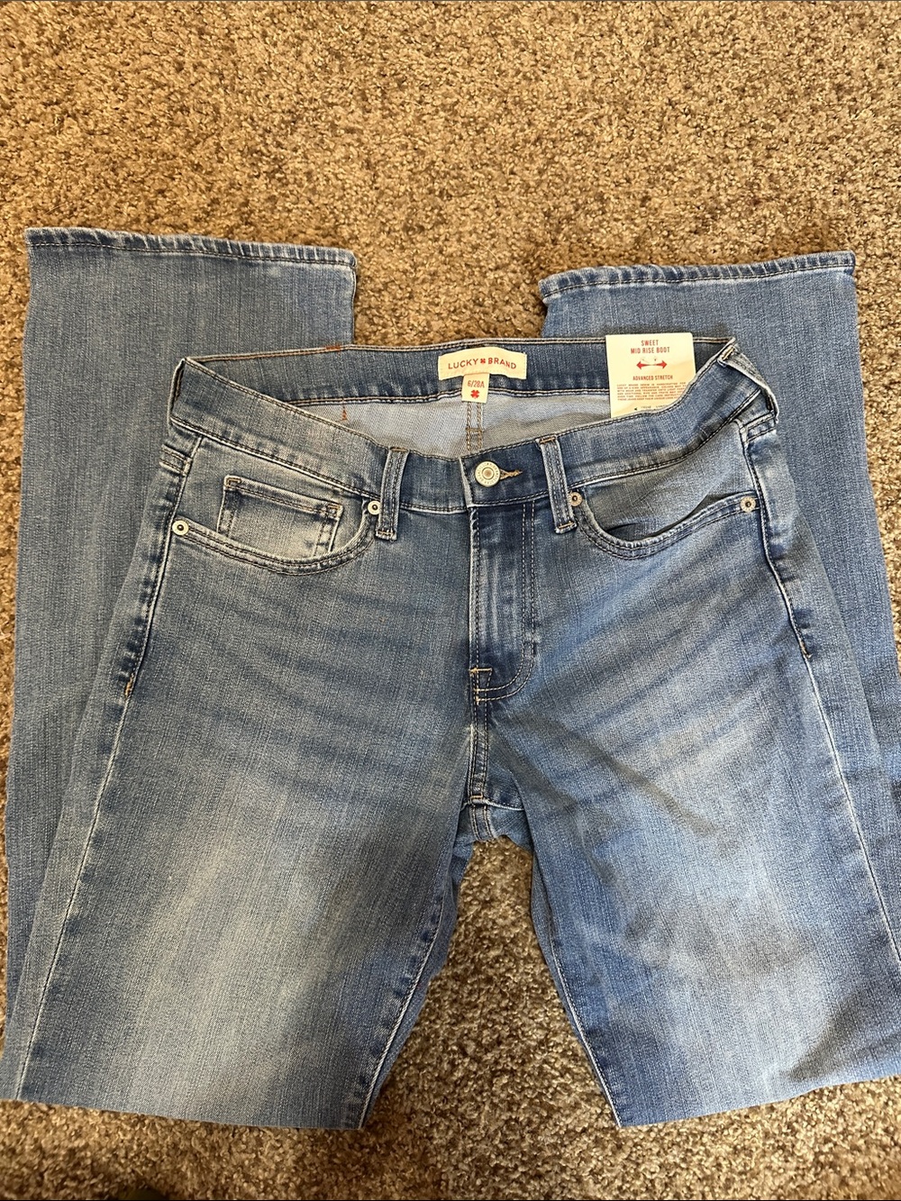 Lucky Brand Womenβs Light Blue Boot Cut Jeans
